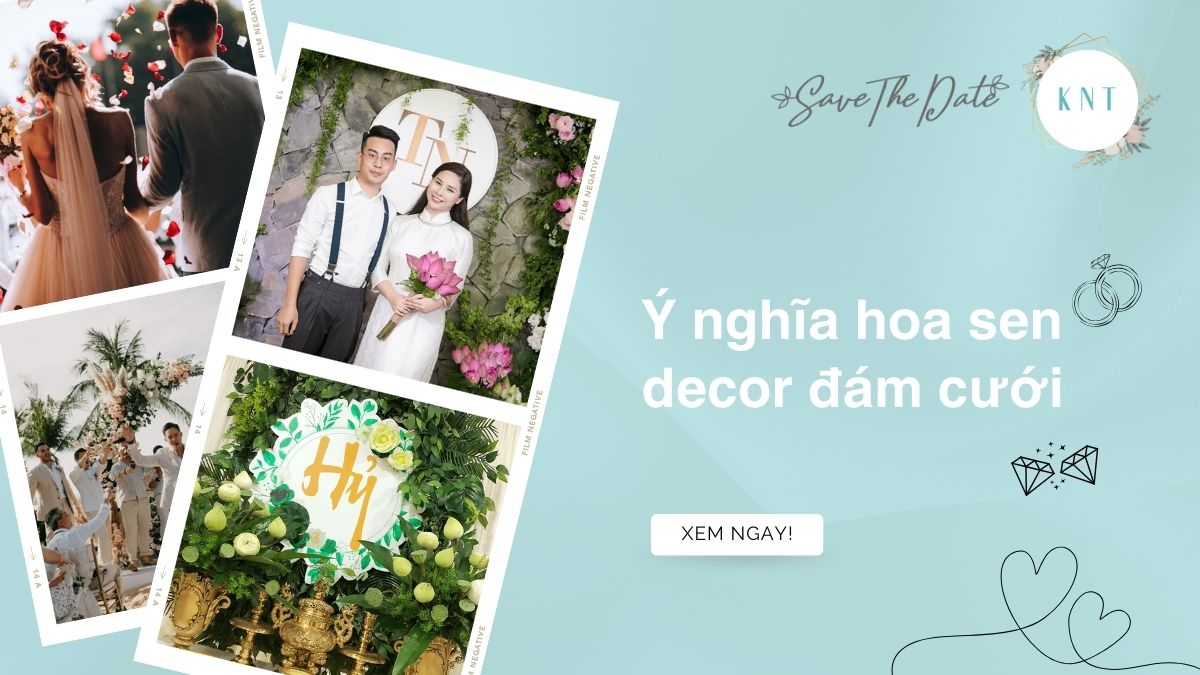 Ý nghĩa hoa sen decor đám cưới