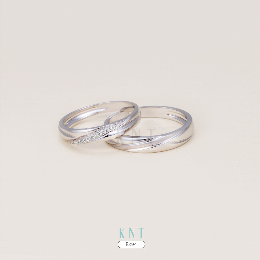 Nhẫn cưới E394 phong cách hiện đại