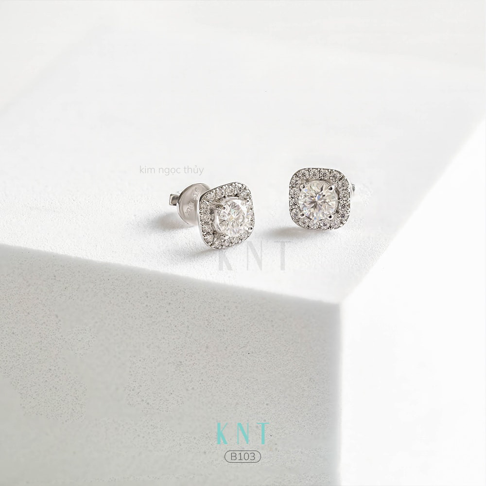 Bông tai B103 mang đến vẻ đẹp tinh khôi, thanh lịch, sang trọng