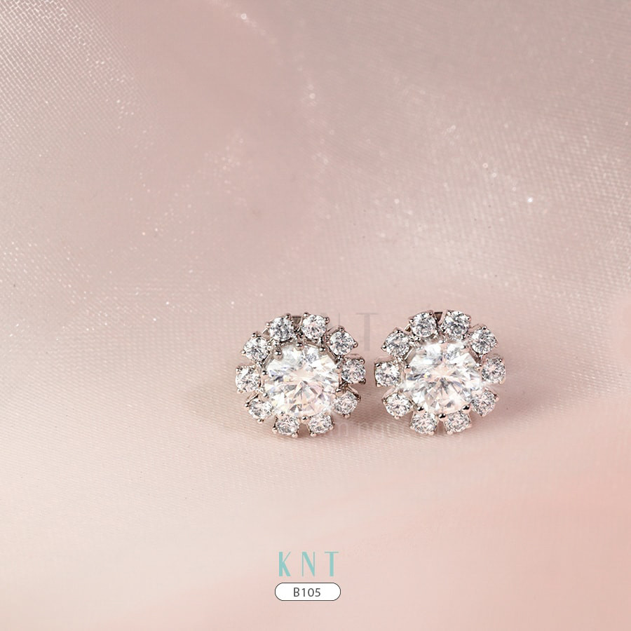 Bông tai cưới B105 thiết kế độc đáo. Chất liệu cao cấp, bền đẹp