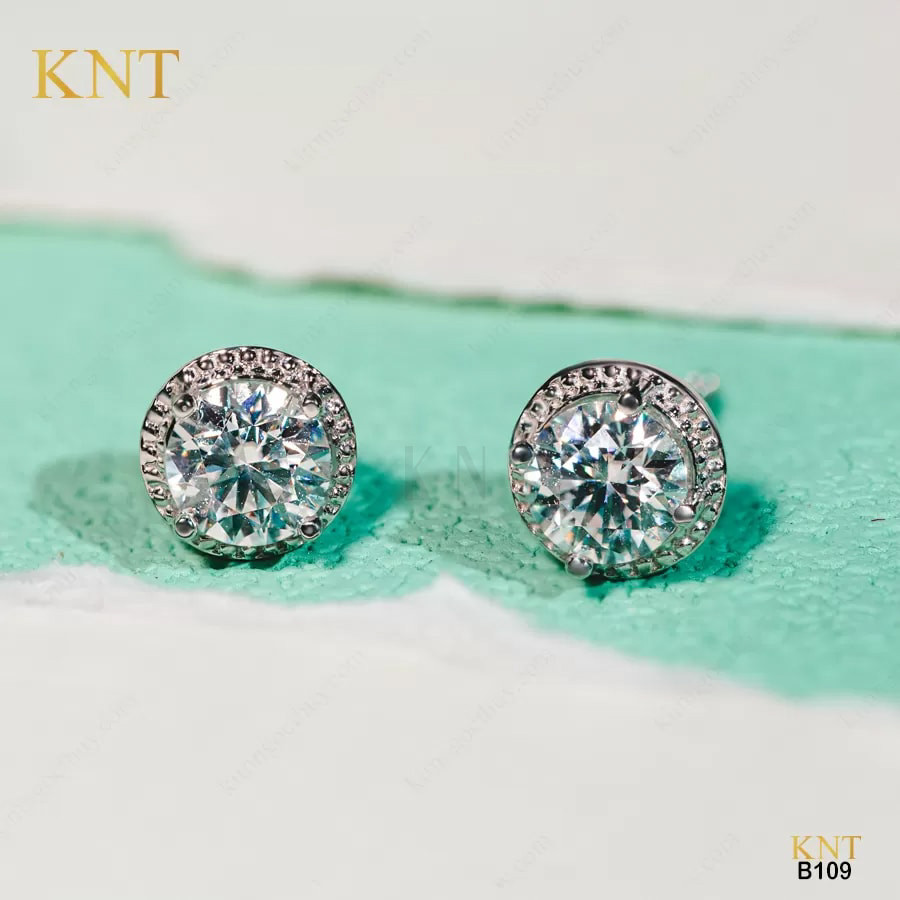 Bông tai cưới B109 chất liệu vàng 10K/14K cao cấp và bền đẹp