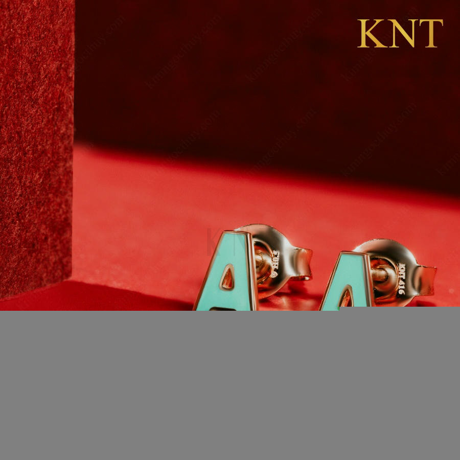 Bông tai Sea La Vie chữ A cao cấp đảm bảo độ bền, sáng bóng