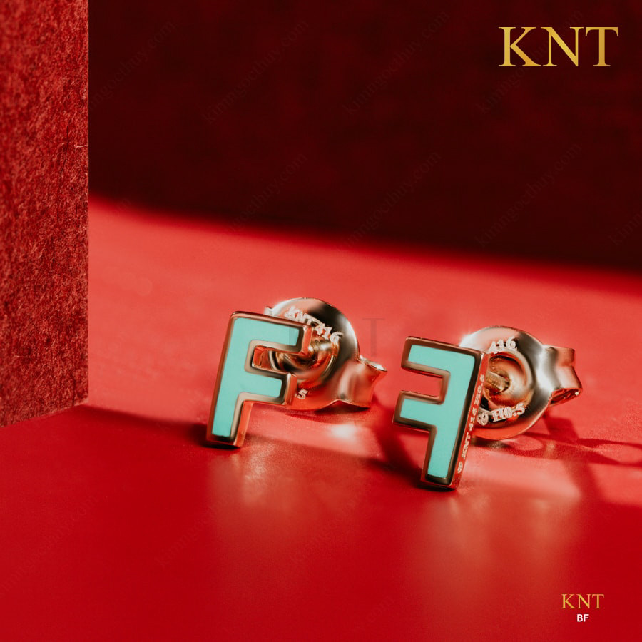 Bông tai Sea La Vie chữ F - Món quà ý nghĩa, phong cách