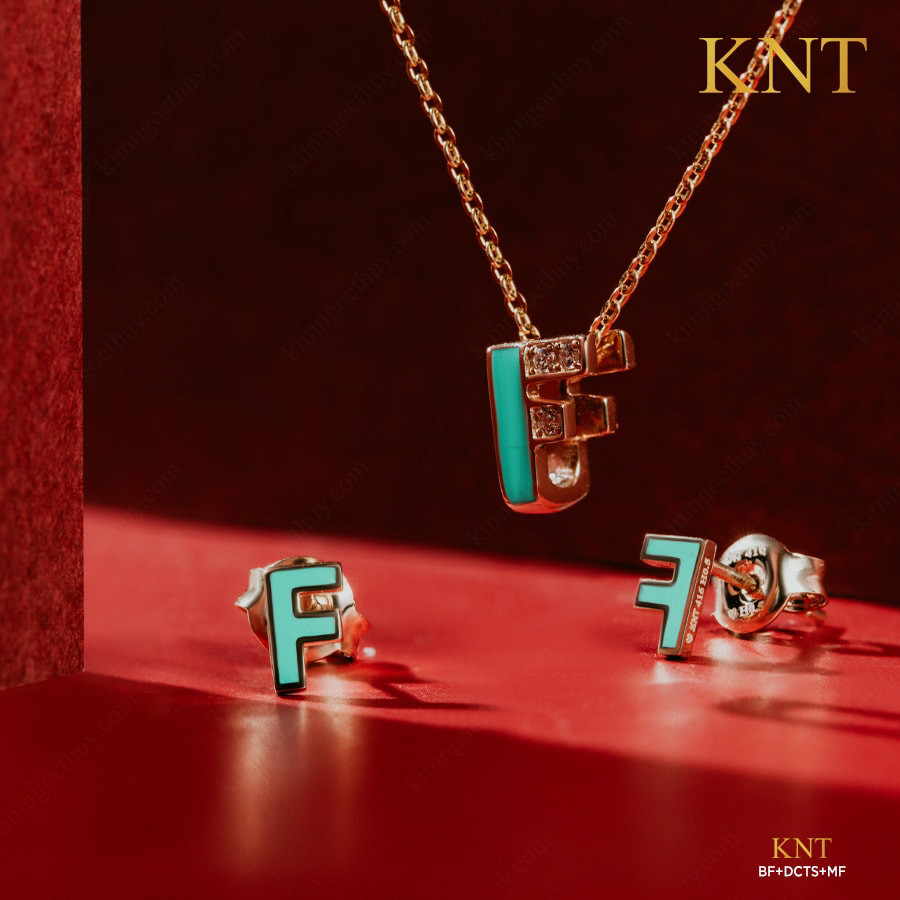 Bông tai Sea La Vie chữ F - Tinh tế, sang trọng tại Kim Ngọc Thủy