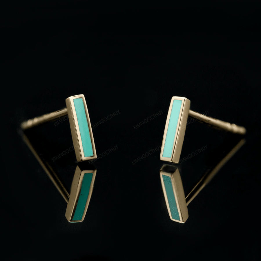 Bông tai Sea La Vie chữ I - BI - Phóng khoáng, trẻ trung tại Kim Ngọc Thủy