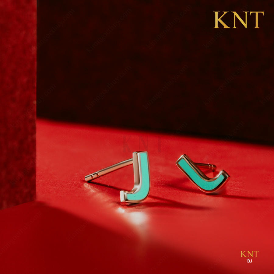 Bông tai Sea La Vie chữ J - BJ: Thiết kế độc đáo, cá tính và cap cấp