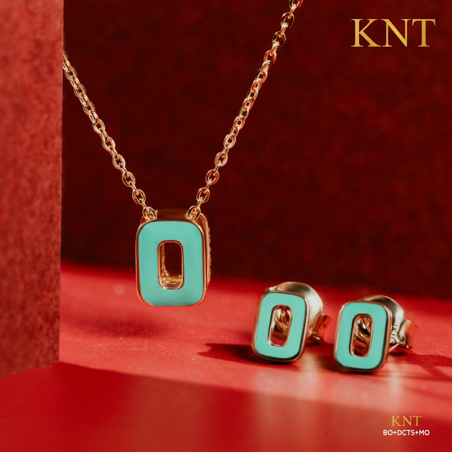 Bông tai Sea La Vie chữ O - BO: Thiết kế đơn giản, sang trọng