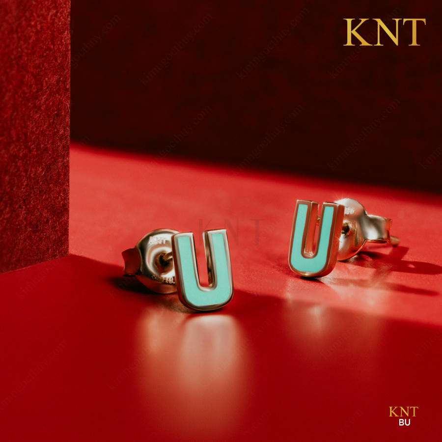 Bông tai Sea La Vie chữ U - BU chất liệu cao cấp, thiết kế độc đáo