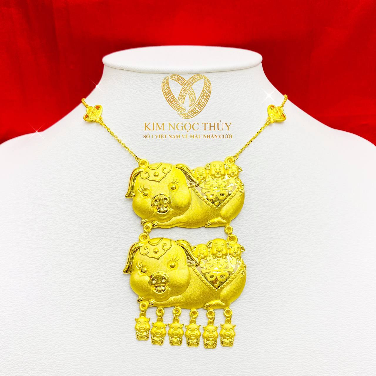 Dây chuyền heo 2 chỉ: Biểu tượng của sự phú quý và hạnh phúc viên mãn."