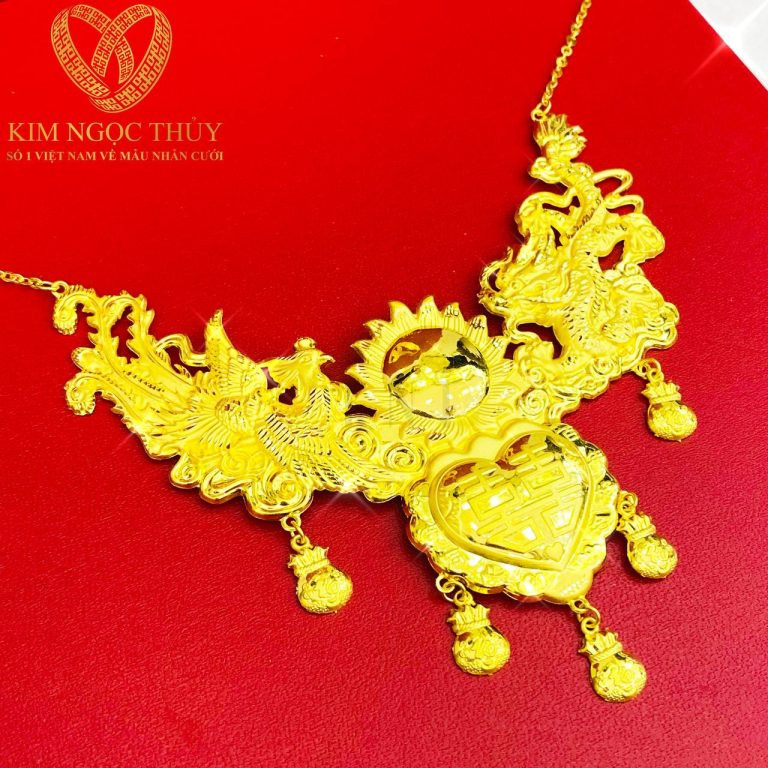 Dây chuyền Long Phụng Sum Vầy: Trang sức cưới ý nghĩa