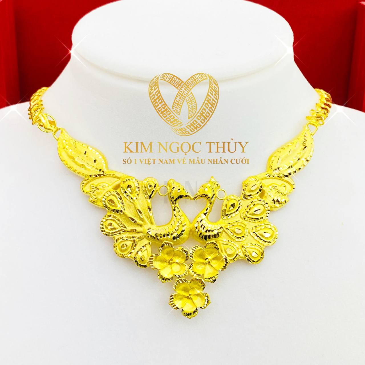 Dây chuyền Long Phụng Sum Vầy: Món quà cưới hoàn hảo, mang lại may mắn, viên mãn