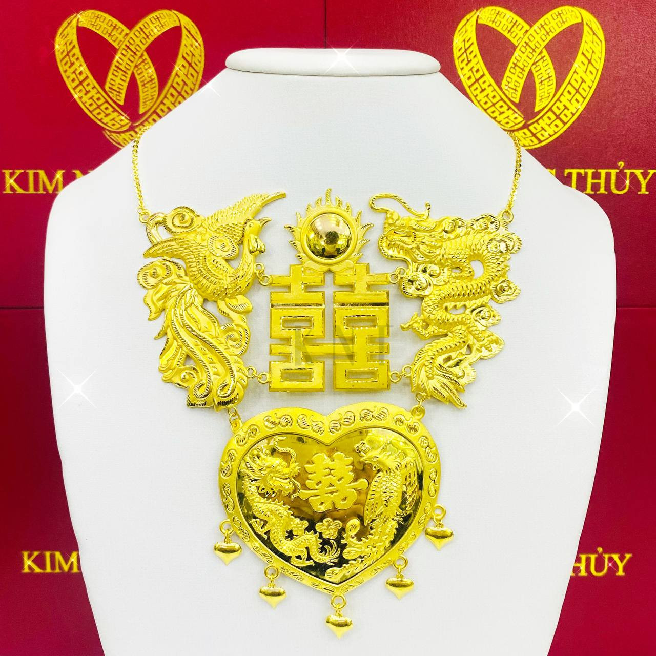 Dây chuyền Long Phụng Sum Vầy: Chế tác tinh xảo, giá trị lâu dài