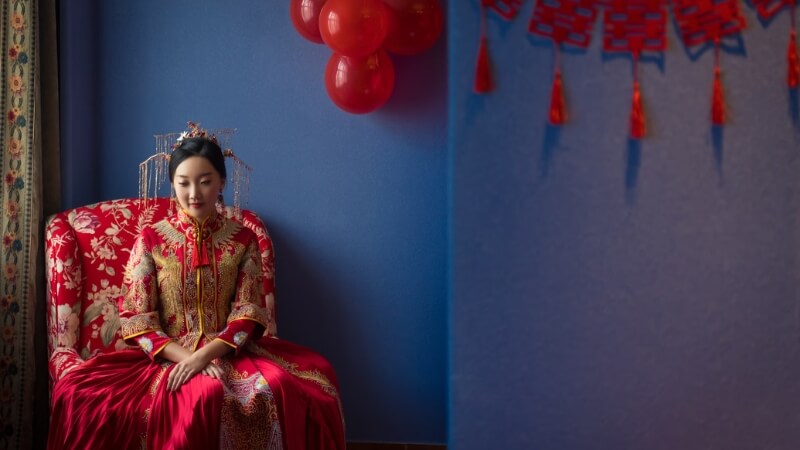 Đám cưới mang đậm nét văn hóa Á Đông với sắc đỏ chủ đạo