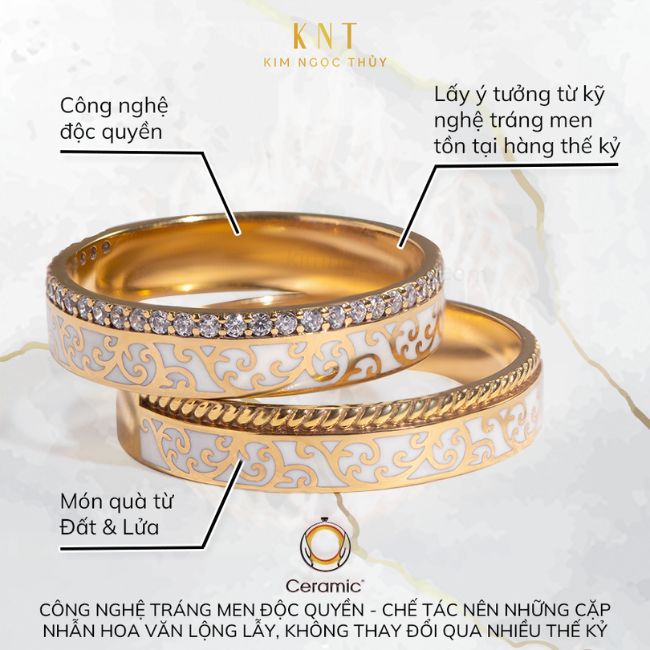 NHẪN CƯỚI KNT VỚI 16 CÔNG NGHỆ CHẾ TÁC NHIỆM MÀU