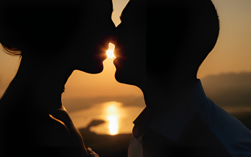 Một cái chạm môi nhẹ nhàng ẩn chứa nhiều ý nghĩa sâu sắc trong tình yêu