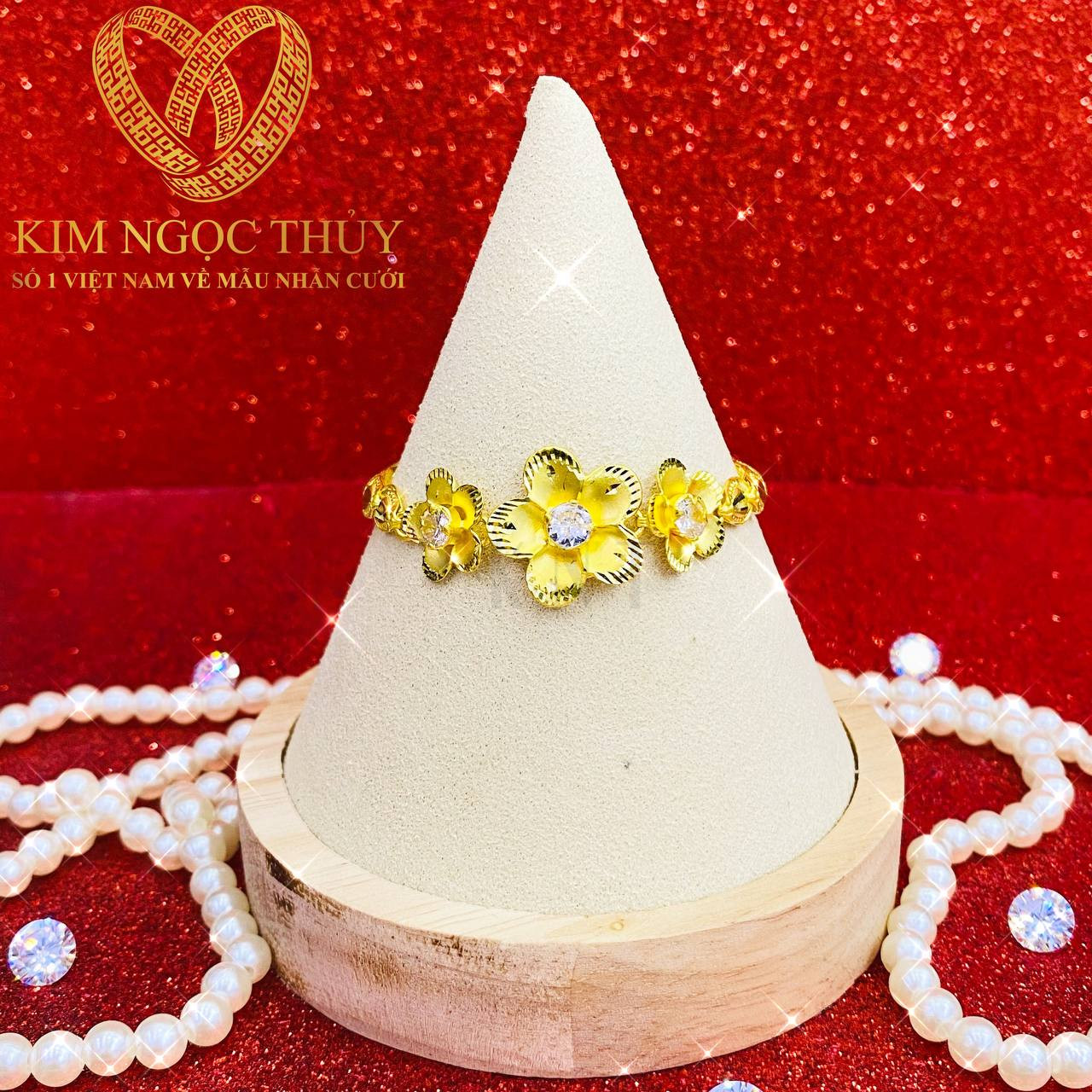 Mẫu lắc tay 2 chỉ tinh xảo từ BST của Kim Ngọc Thủy