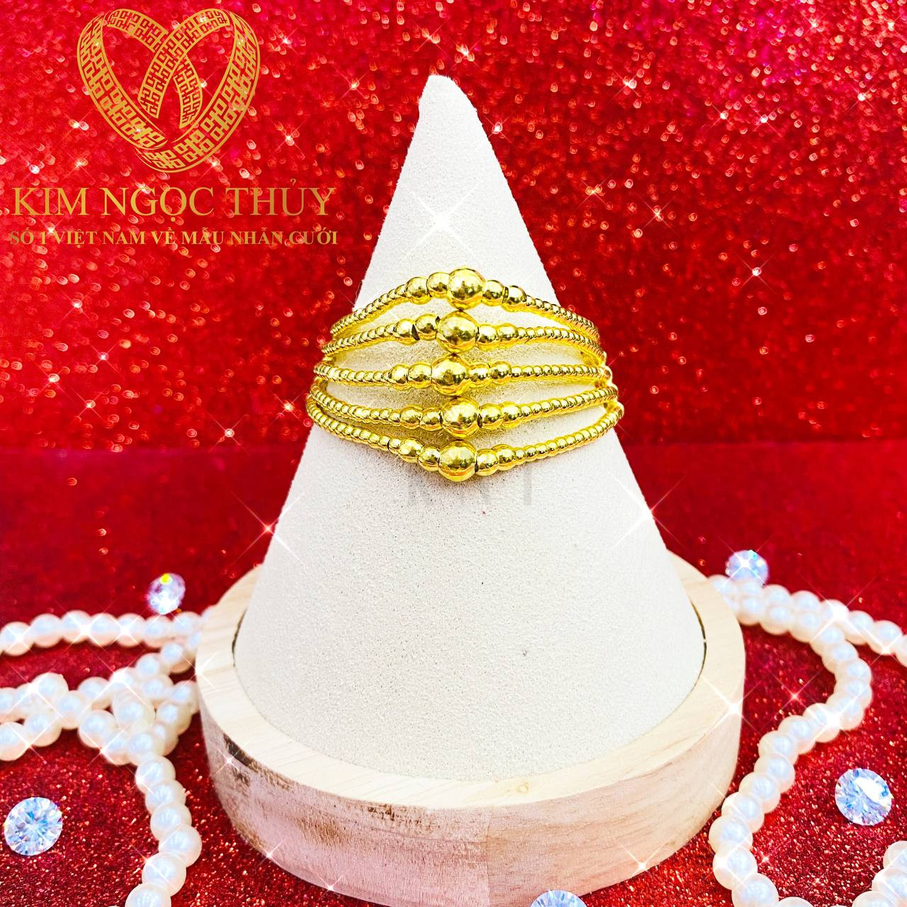 Lắc tay 2 chỉ đẹp tinh tế, ấn tượng