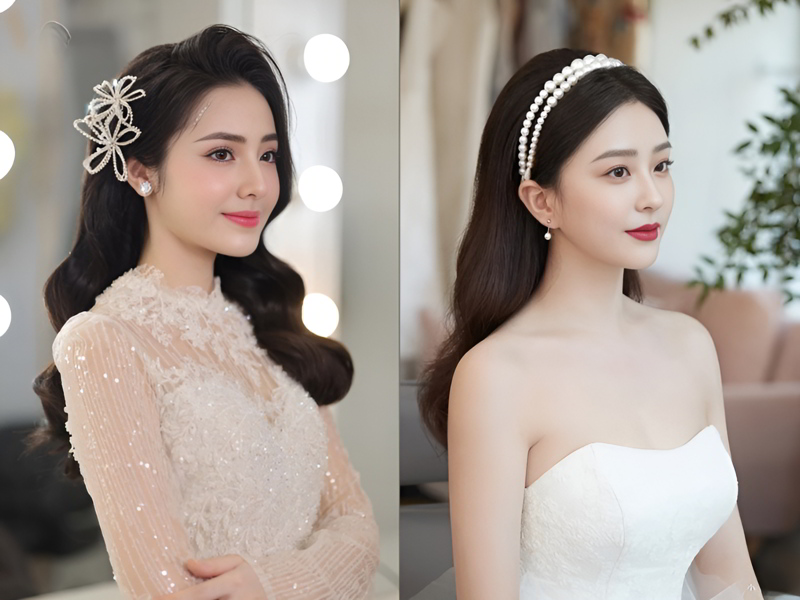 Chọn bông tai cưới phù hợp với khuôn mặt cô dâu