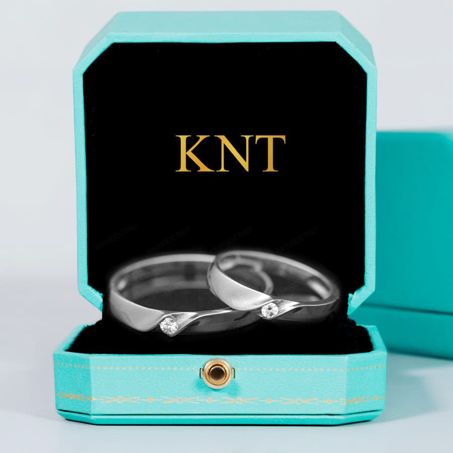 Nhẫn cưới C30 màu vàng trắng