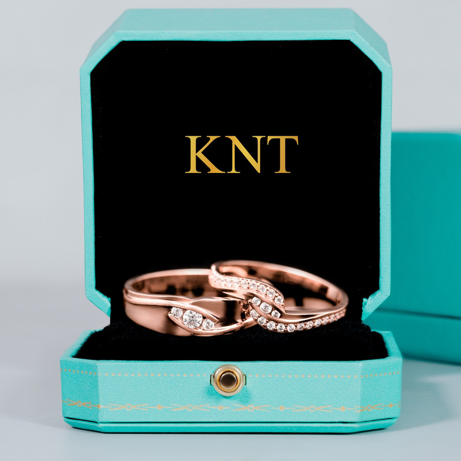 Nhẫn cưới K10 nhẫn nữ đính đá lấp lánh