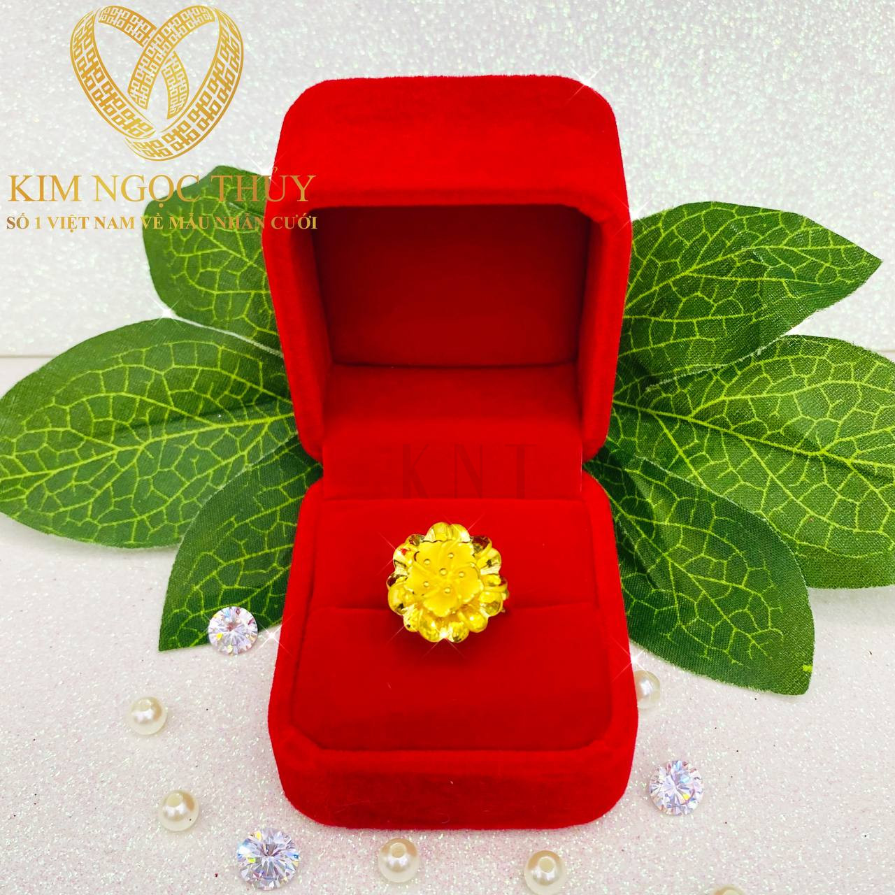 Nhẫn hoa mai 1 chỉ và 2 chỉ với sự đa dạng về kiểu dáng và trọng lượng