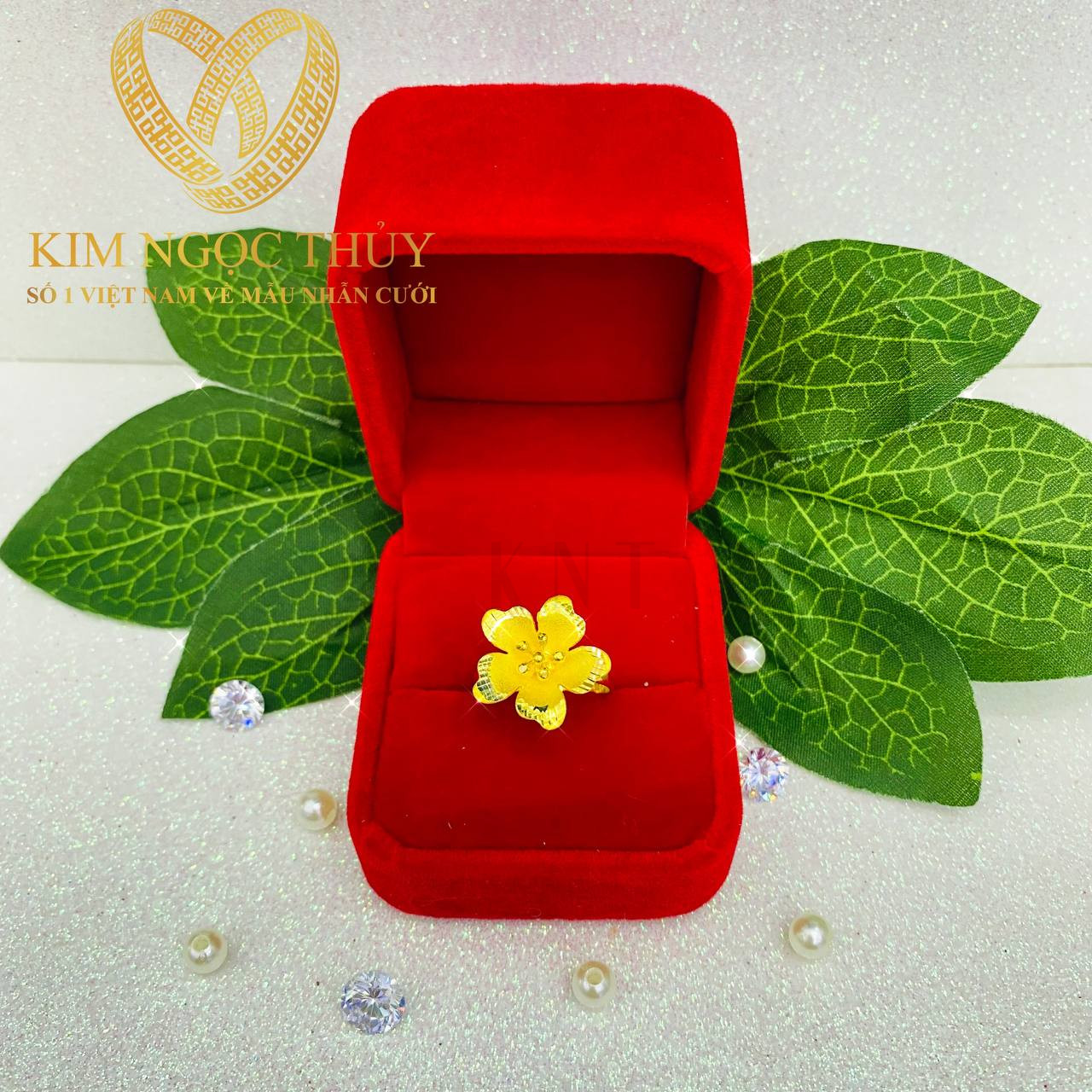 Nhẫn hoa mai 1 chỉ và 2 chỉ mẫu mã đa dạng, thiết kế tinh tế,