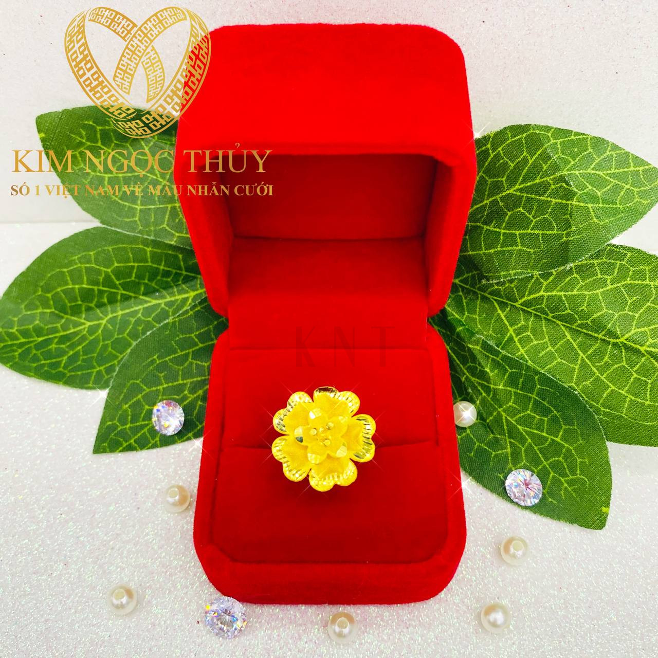 Nhẫn hoa mai 1 - 2 chỉ mẫu mã đa dạng, giá cả hợp lý