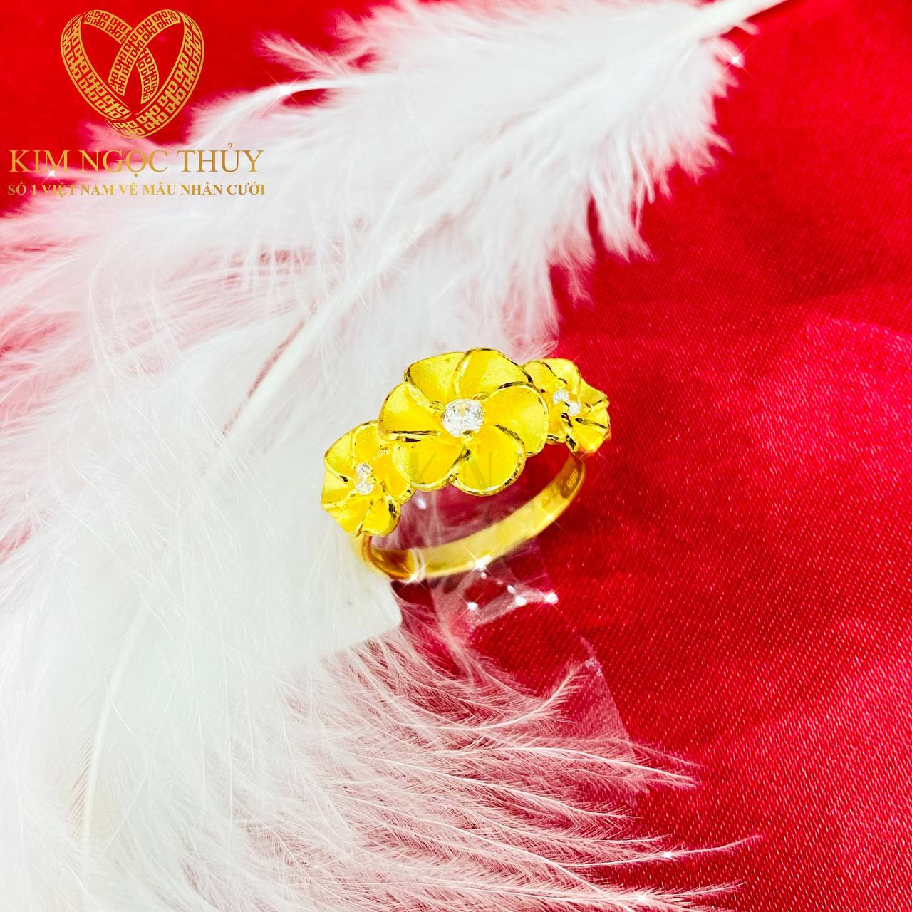 Nhẫn vàng cưới kiểu mang đến vẻ đẹp sang trọng