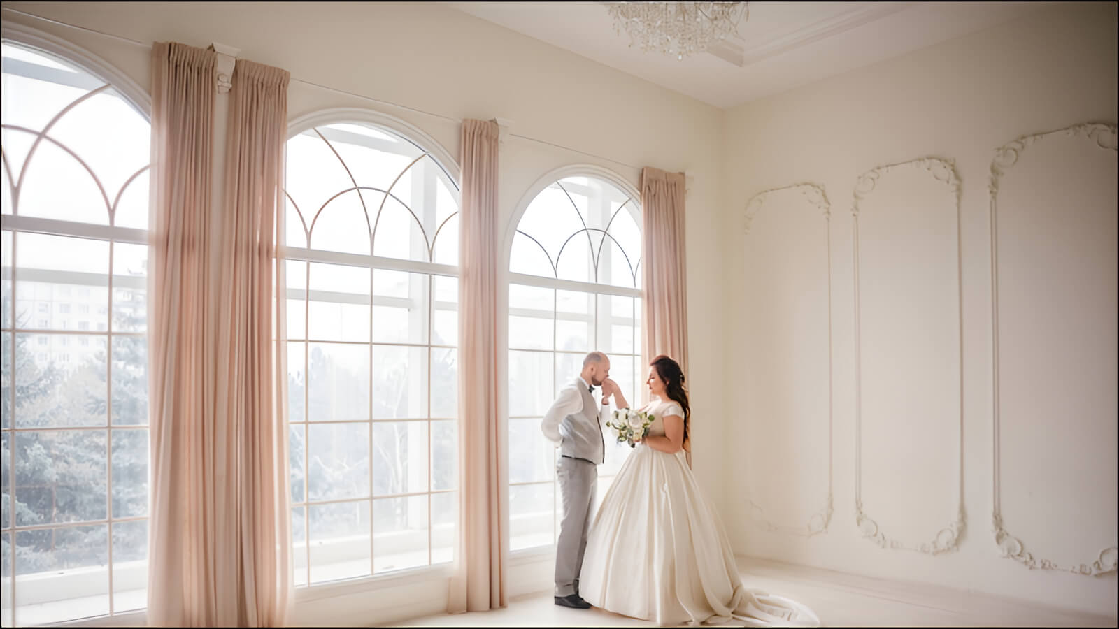 Phim trường với bối cảnh đa dạng, giúp cặp đôi có bộ ảnh cưới phong phú