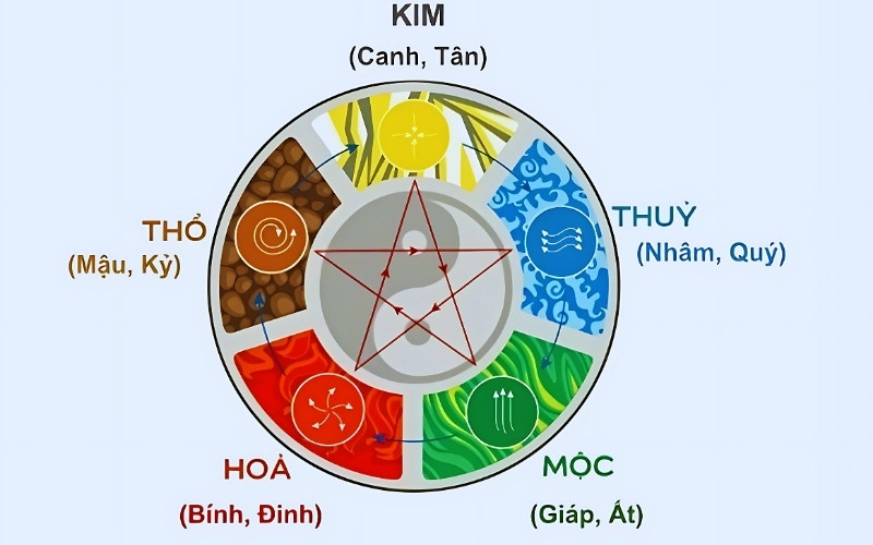 Nữ 1992 có Thiên Can là Nhâm