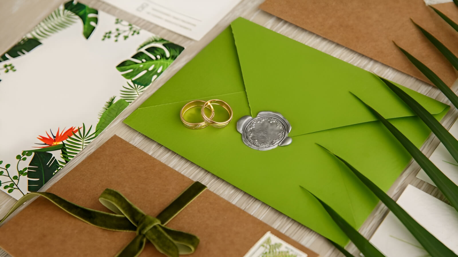 Thiệp cưới phong cách rustic mộc mạc, gần gũi thiên nhiên