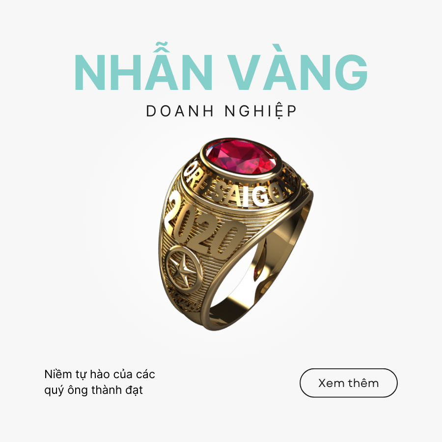 Nhẫn vàng doanh nghiệp - Niềm tự hào của các quý ông thành đạt
