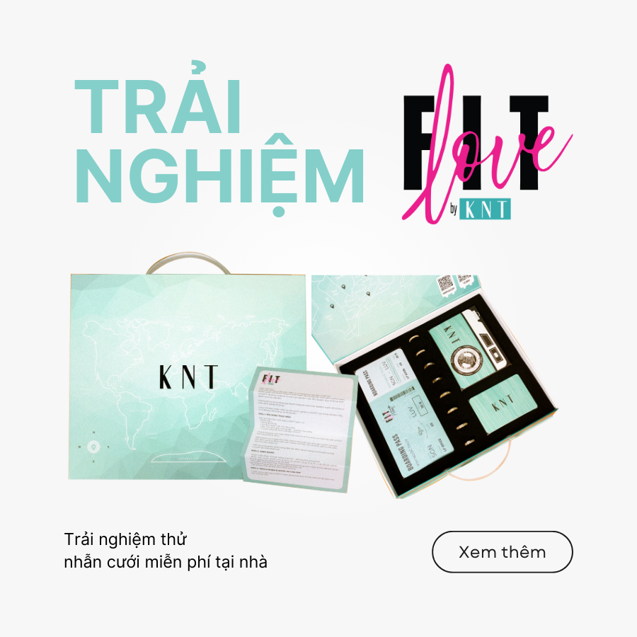 Trải nghiệm thử nhẫn cưới miễn phí tại nhà