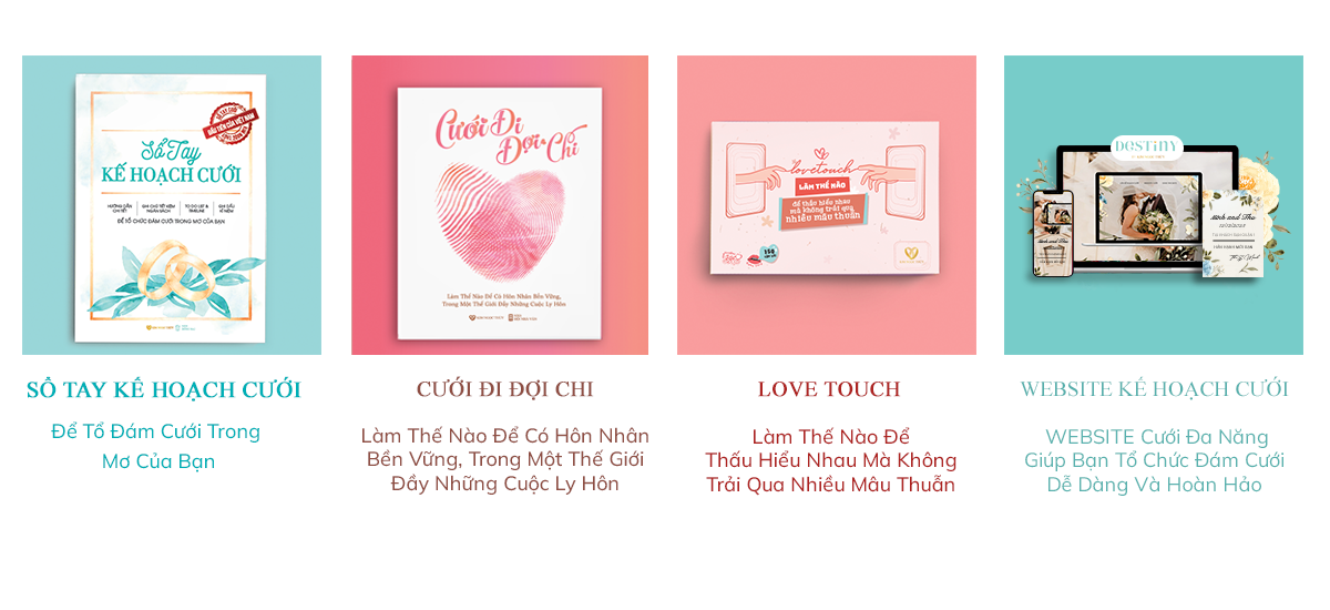 Tổng hợp các cuốn sách cưới
