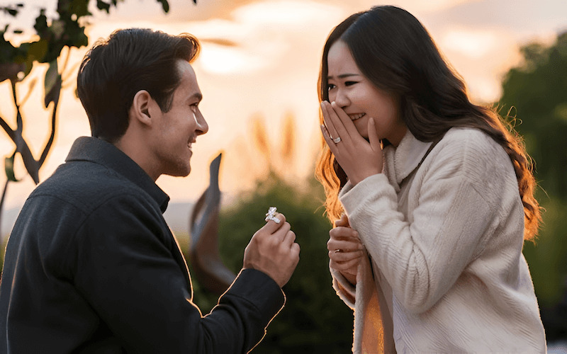 Lời cầu hôn, dù diễn ra trong khung cảnh nào, cũng sẽ trở thành một kỷ niệm đáng nhớ theo suốt cuộc đời của hai người