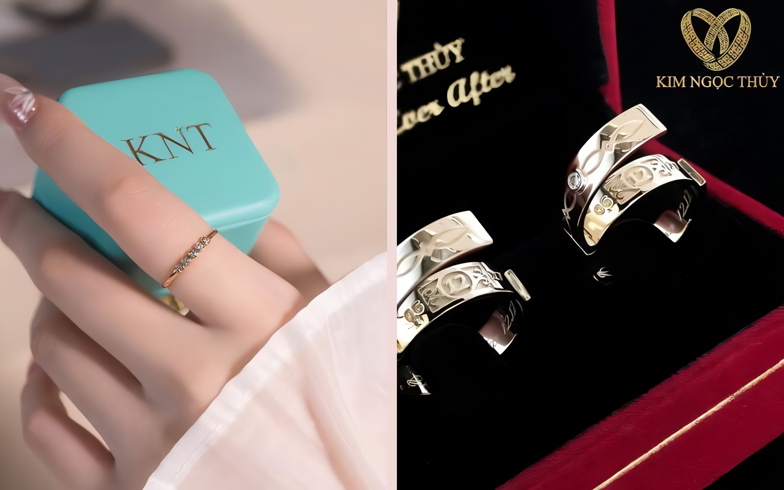 Kim Ngọc Thuỷ tự hào là thương hiệu mua bán nhẫn cưới với dịch vụ chuyên nghiệp, uy tín, tận tâm với khách hàng