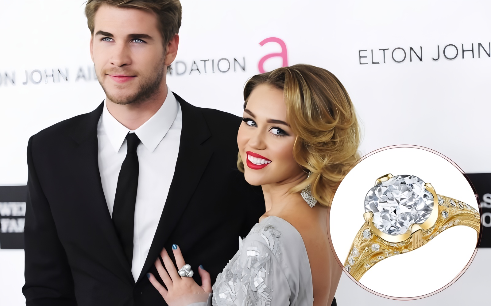 Nhẫn đính hôn của Liam Hemsworth và Miley Cyrus