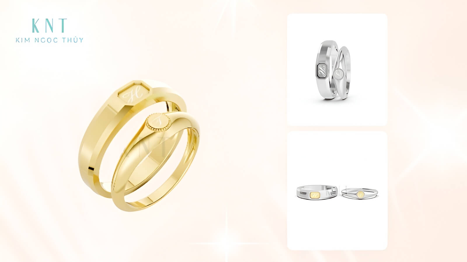Các cặp đôi thường khắc tên lên nhẫn