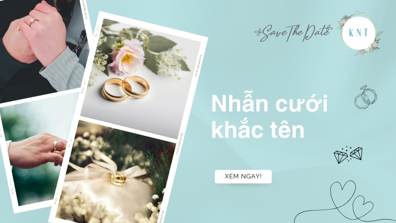 Nhẫn cưới khắc tên theo yêu cầu đẹp và ý nghĩa cho cặp đôi