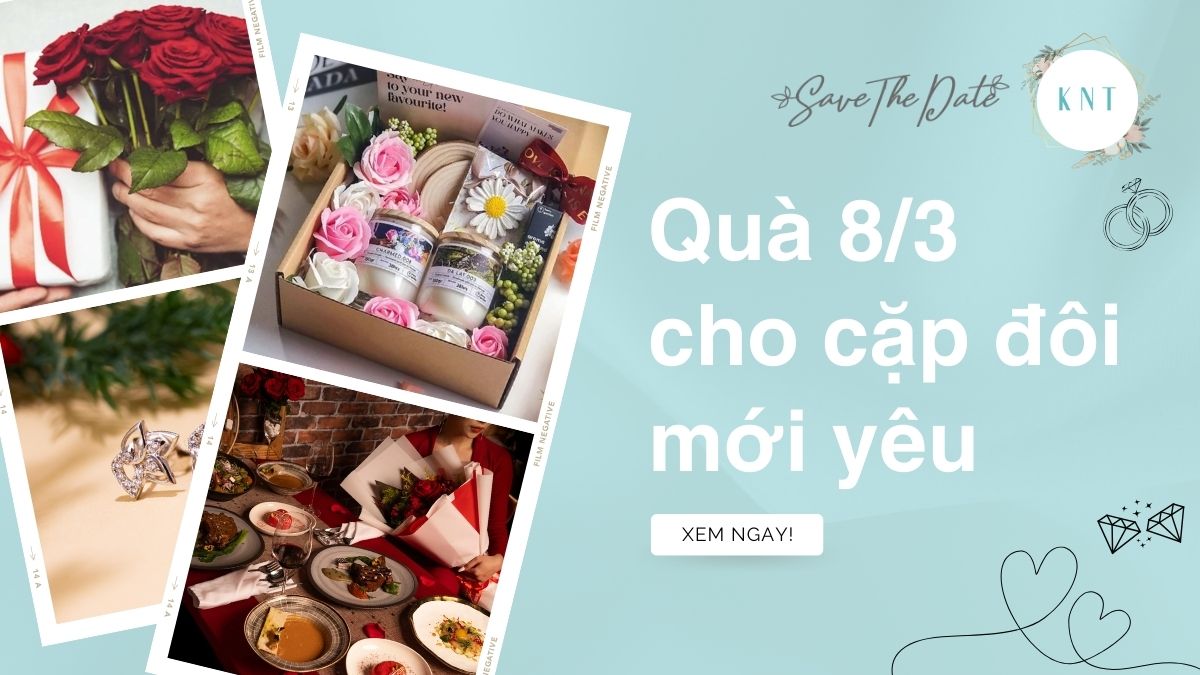 Quà tặng 8/3 cho cặp đôi mới yêu