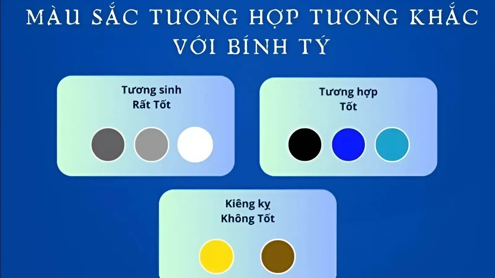 Chọn nhẫn màu đen, xanh dương, trắng, xám để tăng cường may mắn cho Bính Tý.