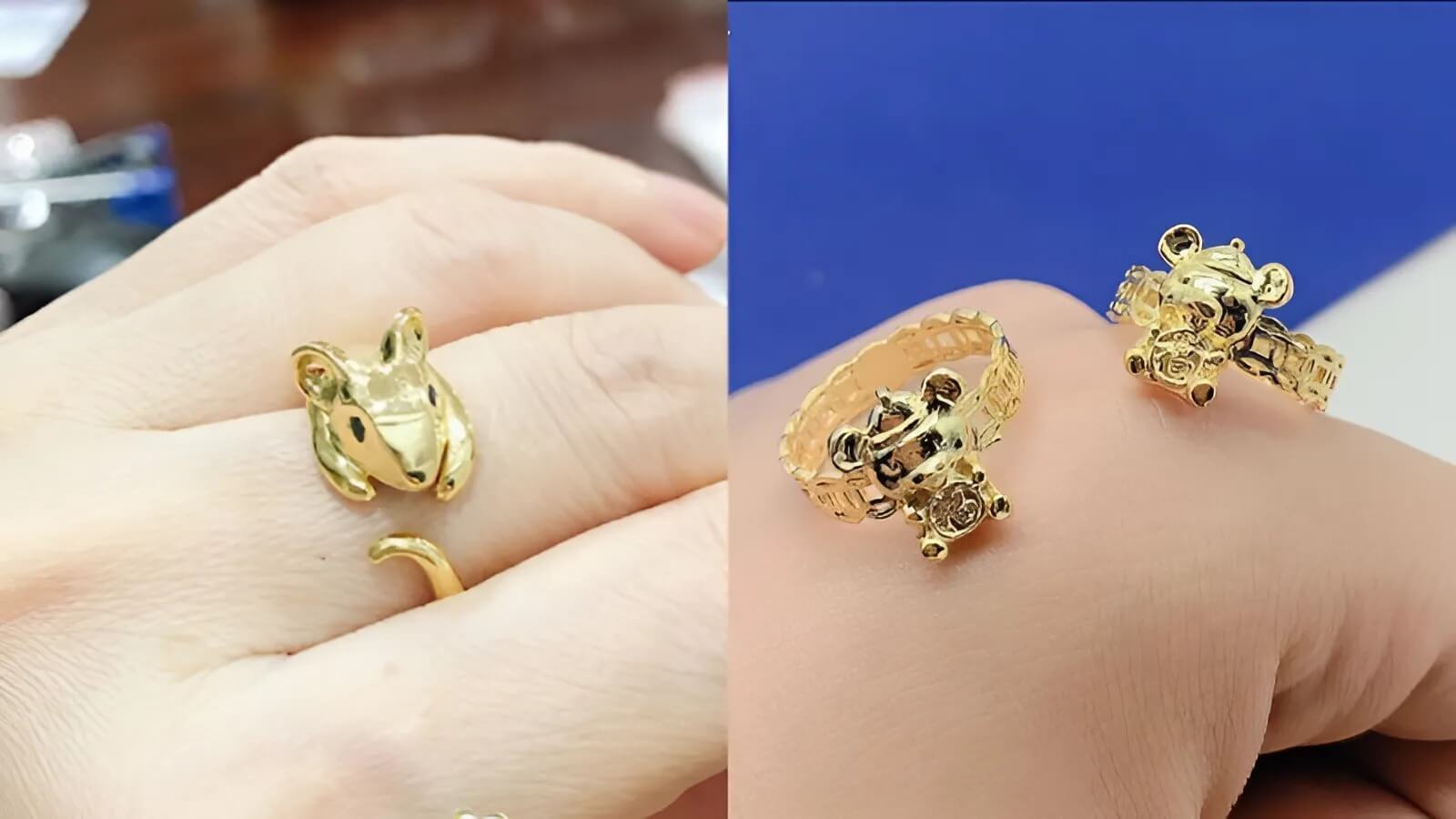 Nhẫn nữ Bính Tý nên chọn thiết kế mảnh, mặt nhỏ, đính đá phù hợp để tăng may mắn.