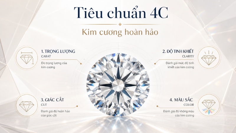 Tiêu chuẩn 4C của viên kim cương