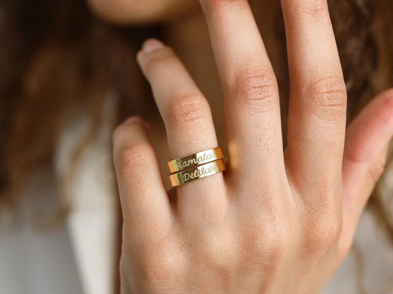 Nhẫn khắc tên mang dấu ấn cá nhân