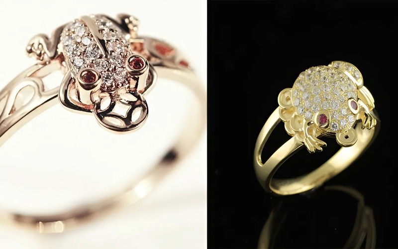 Hướng đeo nhẫn Thiềm Thừ: Quay vào trong để giữ tài lộc.