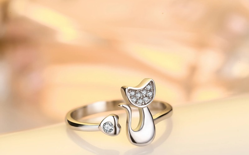 Nhẫn con Hổ, Mèo - Hợp mệnh Mộc, sinh Hỏa cho Kỷ Mùi