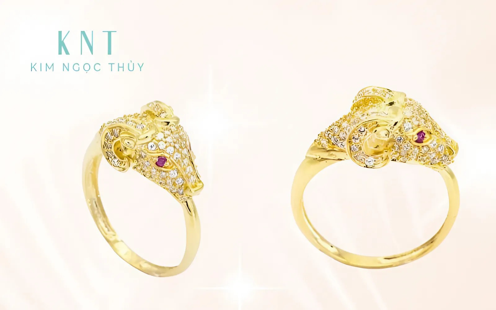 Nhẫn con Dê - Biểu tượng may mắn cho người tuổi Mùi