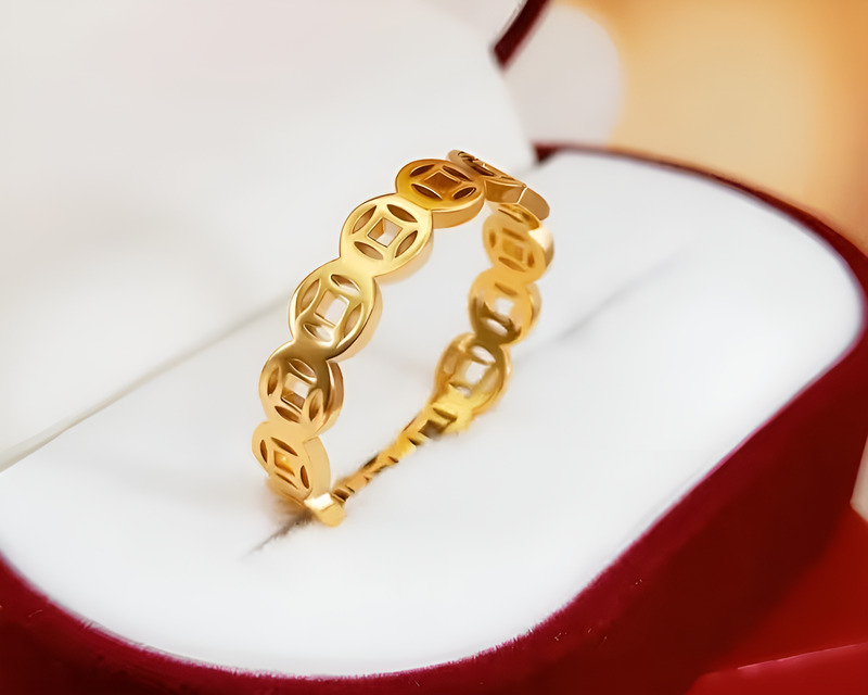 Kiểu dáng nhẫn kim tiền truyền thống