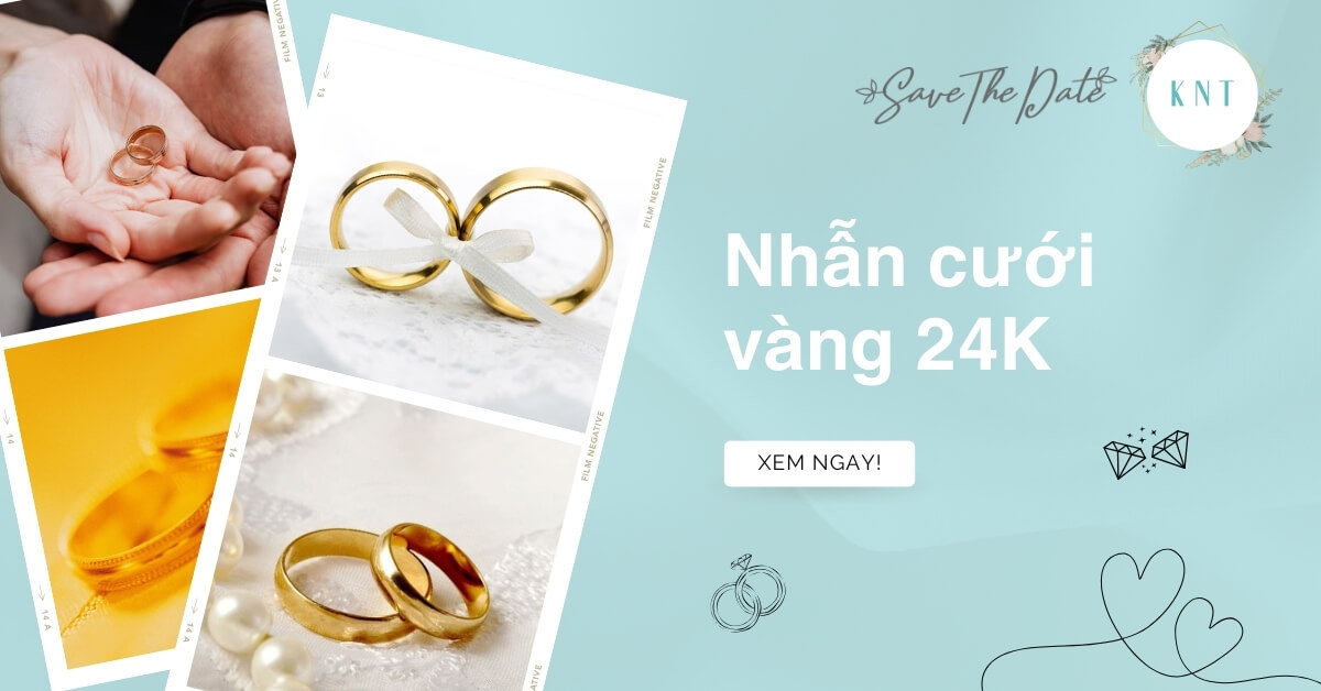Nhẫn cưới vàng 24k giá bao nhiêu? Lưu ý cần biết