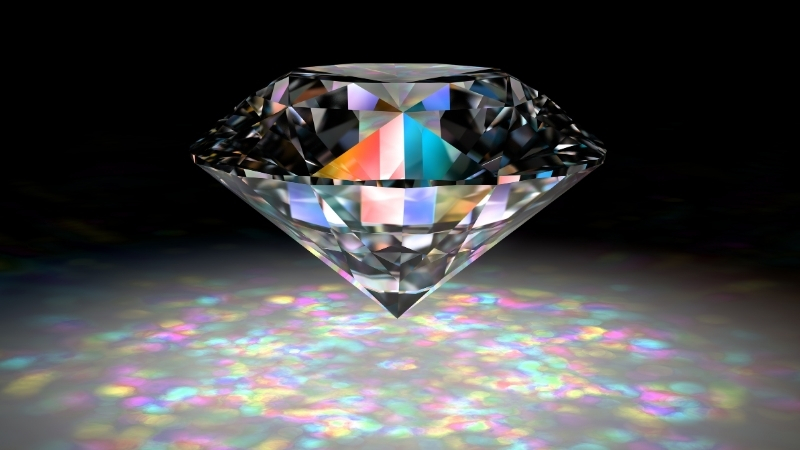 Độ lửa là những tia sáng lấp lánh đủ màu sắc tựa cầu vồng